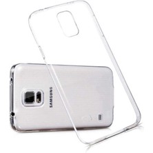 Case World Caseworld Samsung Galaxy S5 ile Uyumlu Kapak 1mm Süper Silikon Şeffaf Kılıf