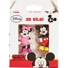 HYD Disney Mickey Mouse ve Minnie Mouse 2'li 3D Silgi