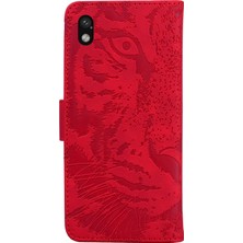 Yue Store Sony Xperia Ace Iıı Red Için Kaplan Deri Kılıf (Yurt Dışından)