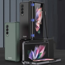 GKK Samsung Galaxy Z Fold3 5g Siyah Için Gkk Manyetik Menteşeli Flip Kılıf (Yurt Dışından)