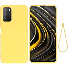 Yue Store Xiaomi Poco M3 Sıvı Silikon Kasa Sarı Için (Yurt Dışından)