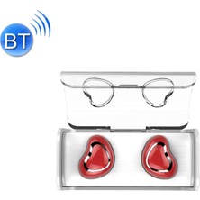 Yue Store Tws-7 Plus Bluetooth 5.0 Mini Görünmez Bluetooth Kulaklık Şarj Kutusu Kırmızı (Yurt Dışından)