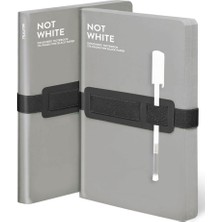 Nuuna Not White Gri - Çizgisiz  Defter