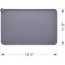 Pet Home Kaymaz Silikon Evcil Hayvan Maması Mat Köpek Kedi Besleme Kasesi Su Geçirmez Amerikan Servisi, 18.5" x 11.8" (Yurt Dışından)
