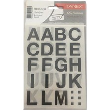 Tanex Etiket STC-513 Harf Etiketi (A-Z) 2.4 cm 2 Sayfa - Siyah