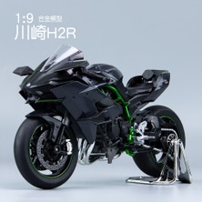 Asdfgh 1:9 Kawasaki Ninja H2R Simülasyon Alaşım Motosiklet Modeli Çocuk Oyuncak Dekorasyon (Yurt Dışından)