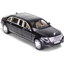 Asdfgh 1:24 Mercedes-Benz Maybach S600 Genişletilmiş Alaşım Araba Oyuncak Modeli (Yurt Dışından)