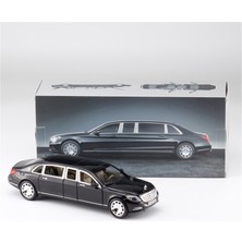 Asdfgh 1:24 Mercedes-Benz Maybach S600 Genişletilmiş Alaşım Araba Oyuncak Modeli (Yurt Dışından)