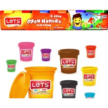 Let's Lets 6 Renk Oyun Hamuru 336 gr - ( Kod: L8260 )