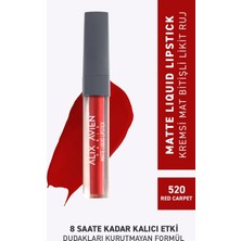 520 Red Carpet Mat Bitişli Likit Ruj - 8 Saate Kadar Kalıcı Etki - Matte Liquid Lipstick