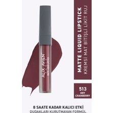 513 Dry Cranberry Mat Bitişli Likit Ruj - 8 Saate Kadar Kalıcı Etki - Matte Liquid Lipstick