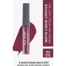 512 Berry Coctail Mat Bitişli Likit Ruj - 8 Saate Kadar Kalıcı Etki - Matte Liquid Lipstick