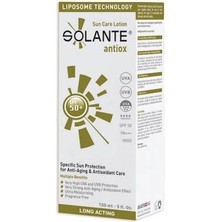 Solante Antiox Sun Care Lotion SPF50+ 150ml - Anti Aging Özellikli Güneş Koruyucu