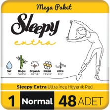 Sleepy Extra Ultra İnce Hijyenik Ped Normal (48 Ped) Mega Paket