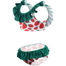 Rs Ramuni Fırfırlı Bikini Çilek