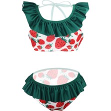 Rs Ramuni Fırfırlı Bikini Çilek