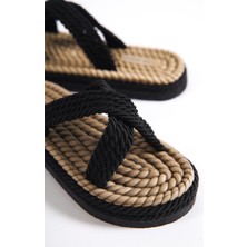 Mubiano MBFRD22106-S Kadın Platform Halat Ip Terlik