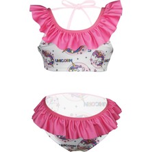 Rs Ramuni Fırfırlı Bikini Pembe Unicorn