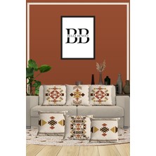 Belle Benoit 6'lı Çift Tarafı Dijital Baskılı Hediyelik, Dekoratif, Koltuk Yastık Kılıfı, Kırlent Kılıfı Seti