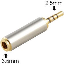 Keepro 3.5 mm 2.5 mm Jack Çevirici 3 Çizgi 4 Boğum 3.5 mm 2.5 mm Çevirivi 3.5 mm Kualklık Mikrofon 2.5 mm Çevirici