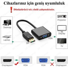 Güven Sistem Güven Sitem Dısplay Port To VGA Çevirici Dönüştürücü Adapter