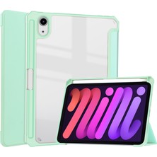 Ykd Store iPad Mini 6 Için Akrilik Tpu + Pu Kılıf Nane I (Yurt Dışından)