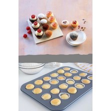 Tilbe Home Muffin Kalıbı 24'Lü Mini Cupcake Fırın Kapsülü Kek Browni Kekstra Kurabiye Kalıbı Muffin Baking Pan