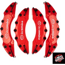 Modifiyecim Kırmızı Brembo Kapartmalı Kaliper Kapağı 4'lü Set