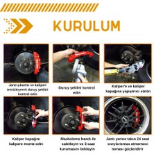 Modifiyecim Kırmızı Brembo Kapartmalı Kaliper Kapağı 4'lü Set