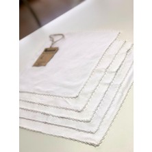 Neocotton Çift Katlı Oyalı Pamuklu 5'li Bebek Bakım Mendili (22X22 Cm)
