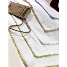 Neocotton Çift Katlı Oyalı Pamuklu 5'li Bebek Bakım Mendili (22X22 Cm)