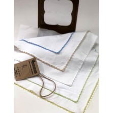 Neocotton Çift Katlı Oyalı Pamuklu 5'li Bebek Bakım Mendili (22X22 Cm)