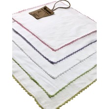 Neocotton Çift Katlı Oyalı Pamuklu 5'li Bebek Bakım Mendili (22X22 Cm)
