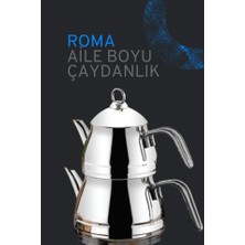 Özlife Roma Aile Boyu Çaydanlık Takımı Sade 1 lt + 2 lt