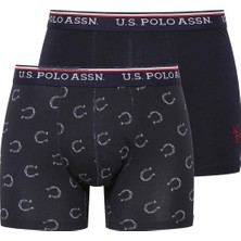 U.S. Polo Assn. 80486 Erkek Modal 2'li Boxer-Lacivert
