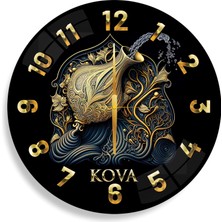 Emya Home Kova Burcu Cam Saat - 40 cm