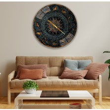Emya Home Burçlar Cam Saat - 40 cm