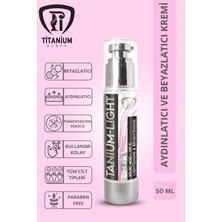 Titanium Tanium Light Cream, Yüz Açıcı Kremi Lüks Ambalaj 50 ml