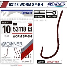 Owner 53118 Worm Sp-Bh Bloody Red Iğne