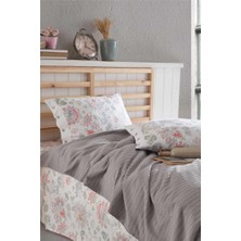 Clasy Butik Çift Kişilik Pike Takımı La Nature Gri