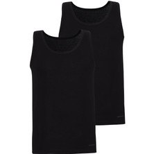Blackspade Erkekler İçin Siyah Atlet 2'li Paket Rahat Kesim ve Nefes Alabilir Pamuk 9225