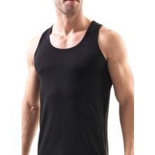 Blackspade Erkek Siyah Modal Atlet 2XL Nefes Alabilir Özellikte Sporcu İçin Uygun Tasarım