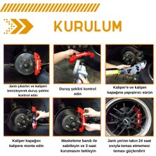 Modifiyecim Vw Gtı Kırmızı Yapıştırma Logolu Kaliper Kapağı 4'lü Set