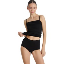 Blackspade Kadın Siyah Yüksek Bel Slip Külot 1307