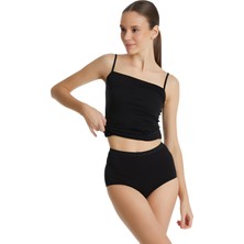 Blackspade Kadın Siyah Yüksek Bel Slip Külot 1307