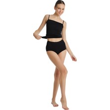 Blackspade Kadın Siyah Yüksek Bel Slip Külot 1307