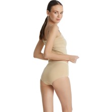 Blackspade Kadın Ten Yüksek Bel Slip Külot 1307