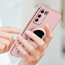 TahTicMer Apple iphone 11 Pro Uyumlu Kılıf Astronot Gizli Standlı Silikon Tutuculu Katlanabilir Lazer Tpu