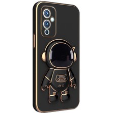 TahTicMer Samsung Galaxy S23 S911 Uyumlu Kılıf Astronot Gizli Standlı Silikon Tutuculu Katlanabilir Lazer Tpu