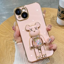 TahTicMer Apple iphone 8 Uyumlu Kılıf Baby Gizli Standlı Silikon Tutuculu Katlanabilir Lazer Tpu